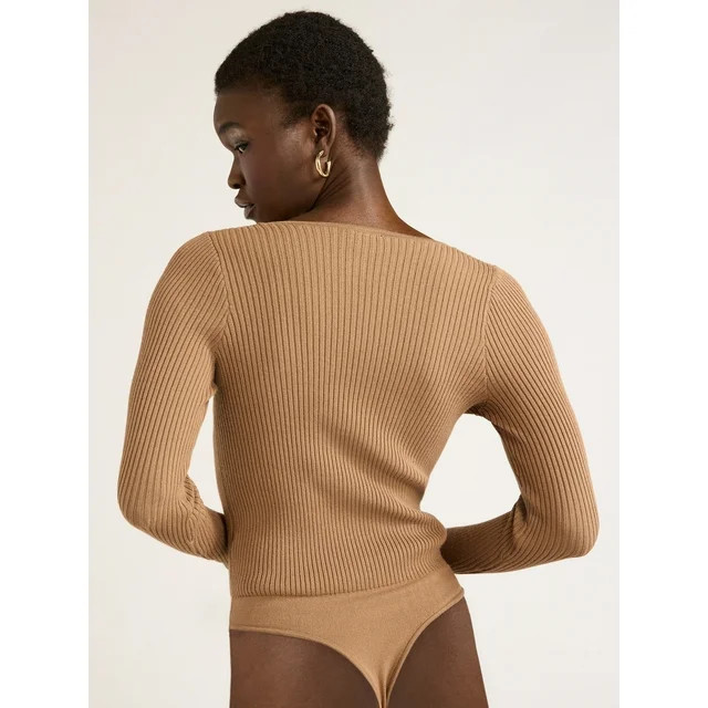Scoop Women's Scoop Neck Bodysuit, Size L - Walmart.com | Walmart (US)