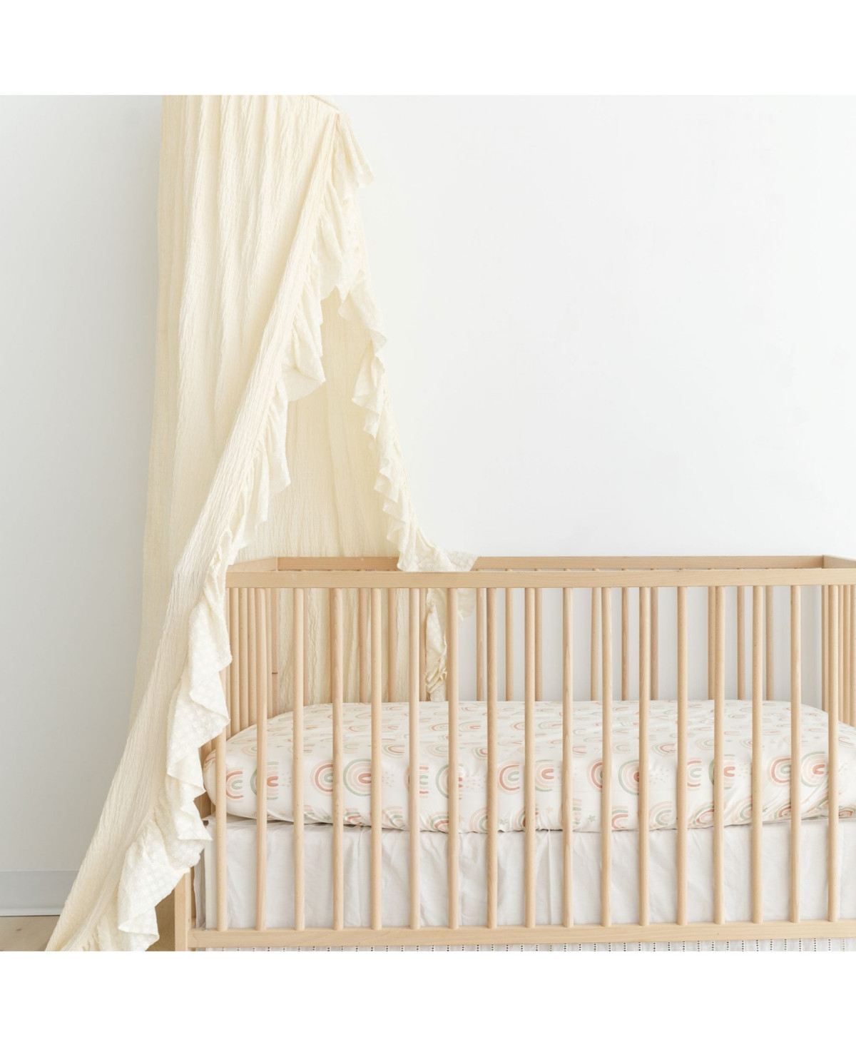 Crane Baby Parker Baby Ruffled Canopy - Beige | Macy's