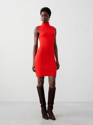 Ribbed Mini Sweater Dress | Banana Republic Factory