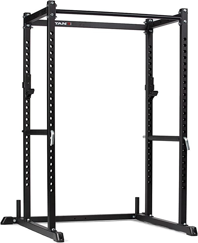 Titan Fitness T-2 Series Power Rack 71-inches High, J-Hooks, Single Pull-Up Bar, Safeties, Weight... | Amazon (US)