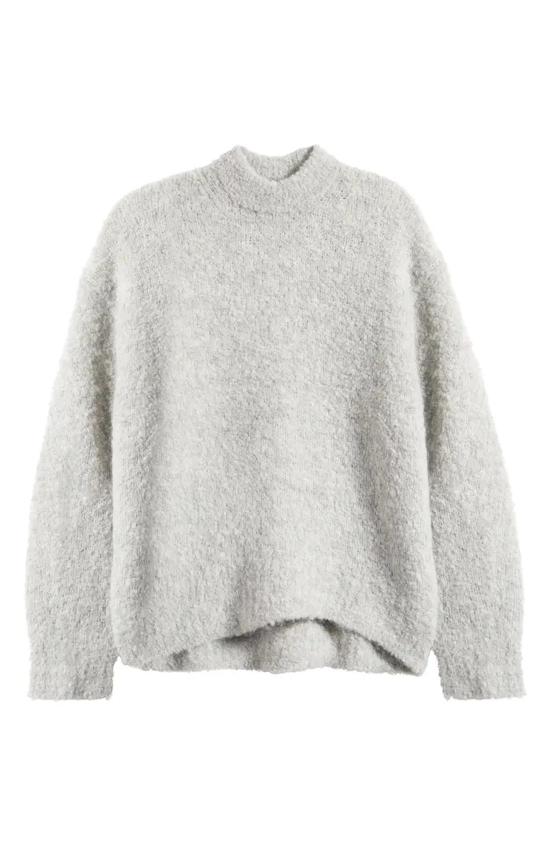 Wool & Alpaca Blend Bouclé Oversize Sweater | Nordstrom