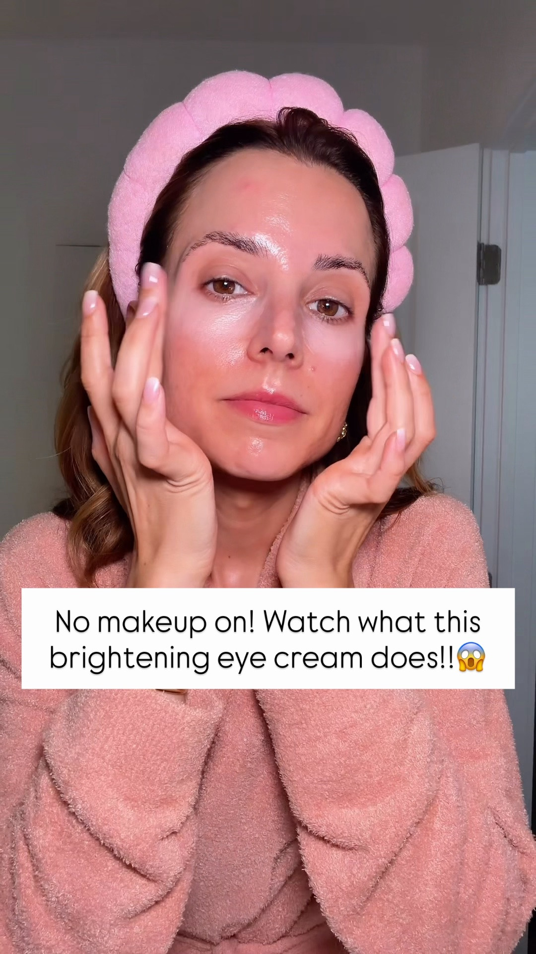 No makeup! Watch this tinted eye cream immediately brighten my under eyes!! Helps with under-eye darkness, fine lines and puffiness.

#LTKmorningroutine #LTKselfcare #LTKBeauty
