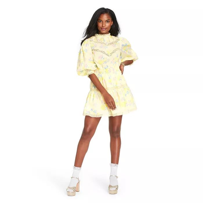 Women's Louise Pintuck Yoke Dress - LoveShackFancy for Target (Regular & Plus) Light Yellow | Target