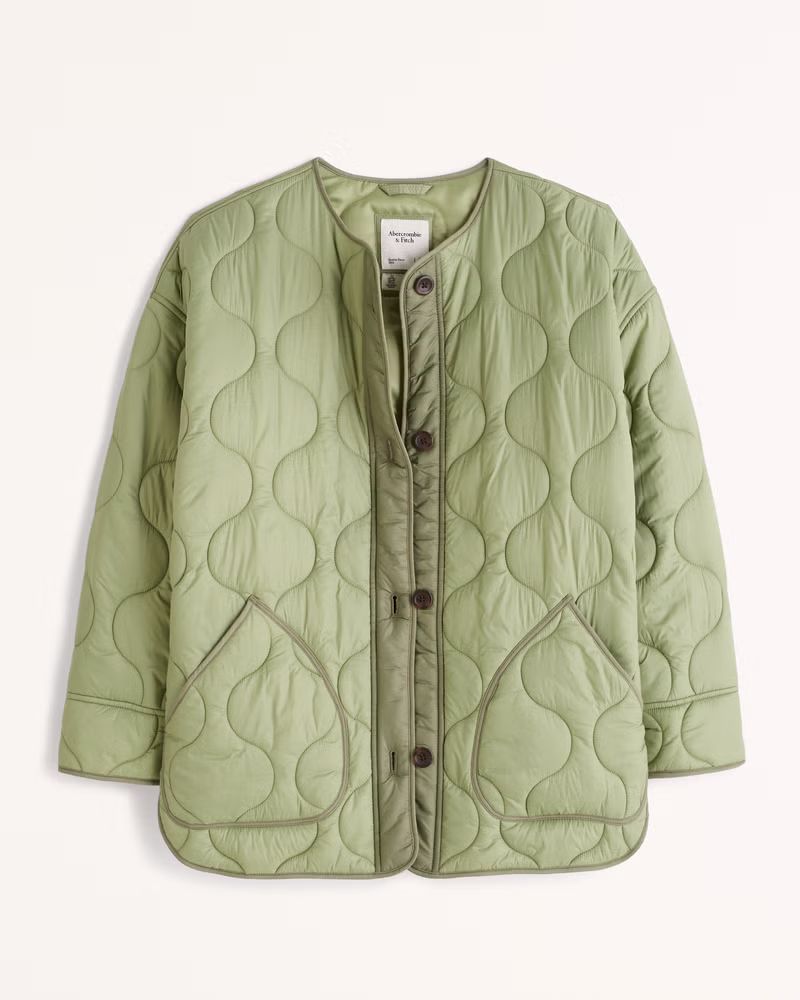 Women's Quilted Liner Jacket | Women's 25% Off Select Styles | Abercrombie.com | Abercrombie & Fitch (US)