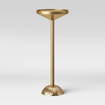 Catalana Round Figural Metal Drink Table Brass - Opalhouse™ | Target