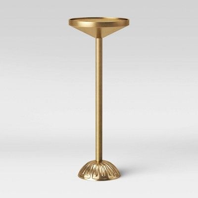 Catalana Round Figural Metal Drink Table Brass - Opalhouse™ | Target