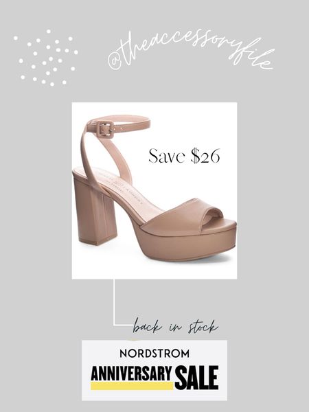 RESTOCK ALERT! Just grabbed mine!! Nice, neutral heels to go with anything year round! Reviews say they’re really comfy!

Fall shoes, fall sandals, fall dress shoes, platform heels, Nordstrom anniversary sale, n sale, Nordstrom sale 

#LTKshoecrush #LTKsalealert #LTKxNSale