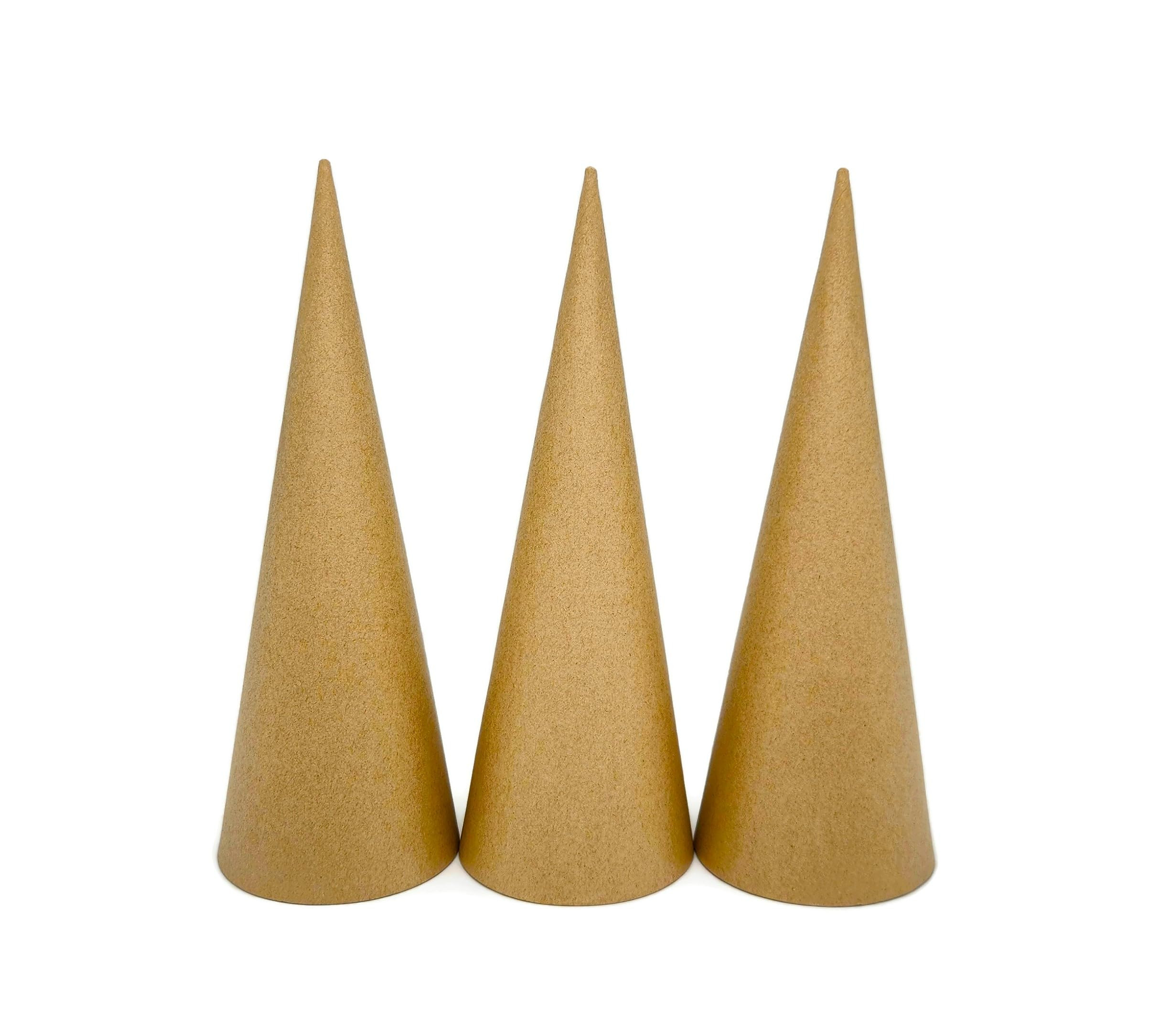 Paper Mache Cones Open Bottom 12.2x4.5 in. Set of 3 (Medium Plus) - For DIY Art Projects, Crafts ... | Amazon (US)