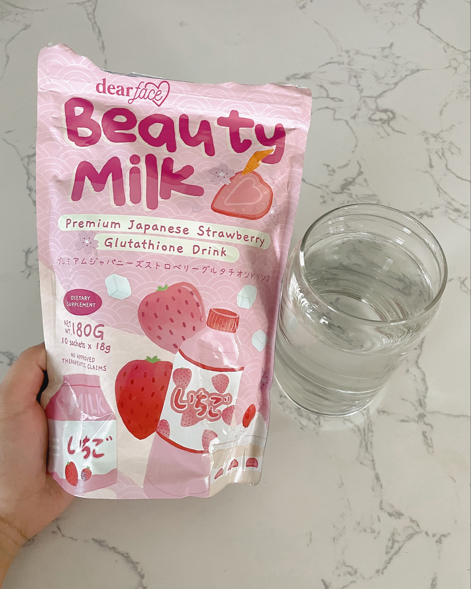 BEAUTY MILK collagen drink 🍓🤍