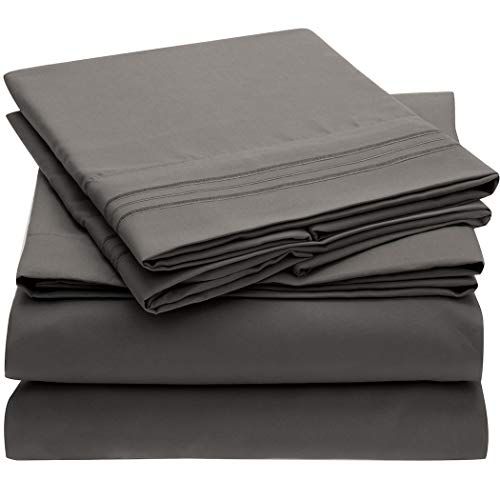 Mellanni Bed Sheet Set - Brushed Microfiber 1800 Bedding - Wrinkle, Fade, Stain Resistant - Hypoa... | Amazon (US)