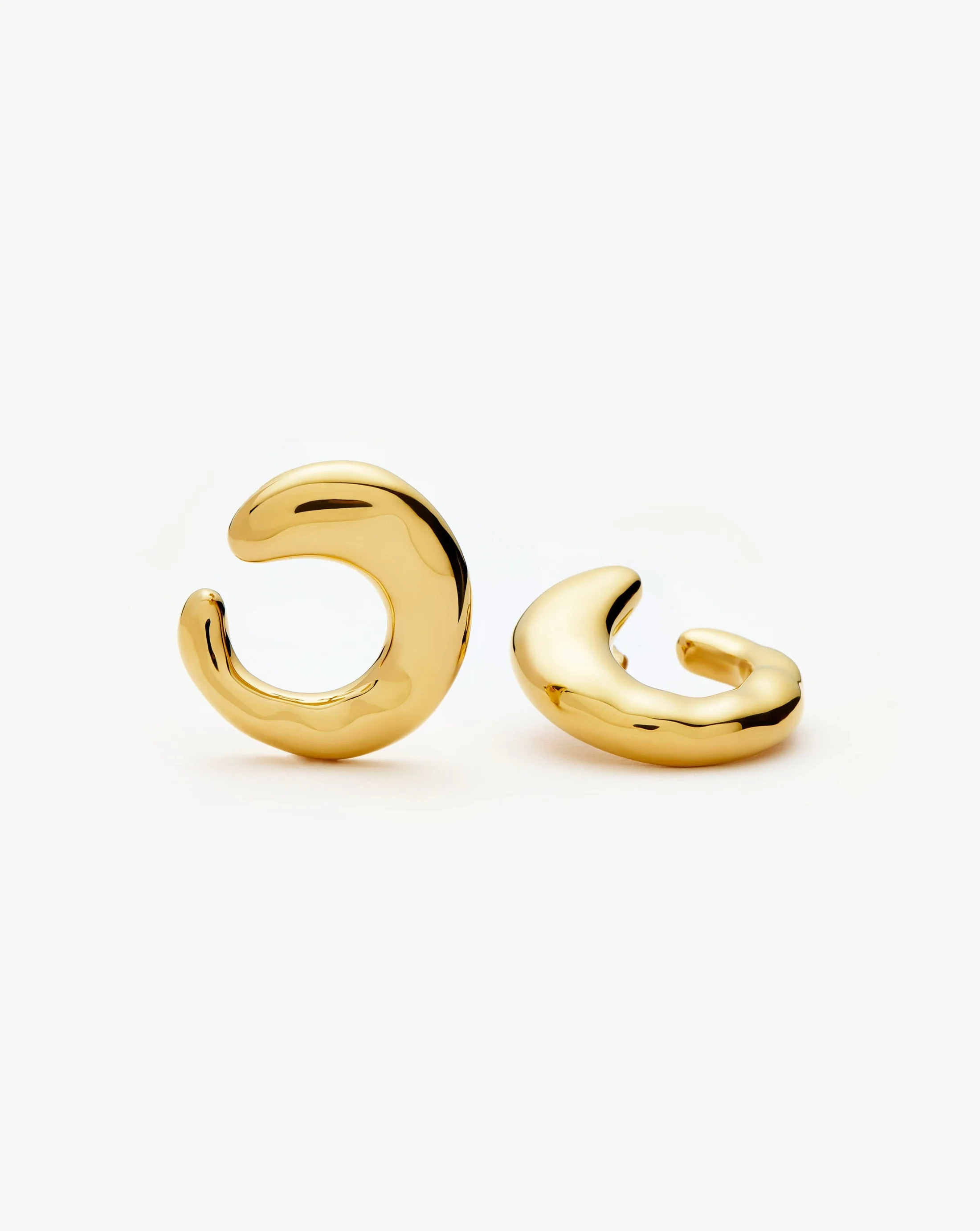 Molten Large Open Stud Earrings | 18ct Gold Plated | Missoma UK