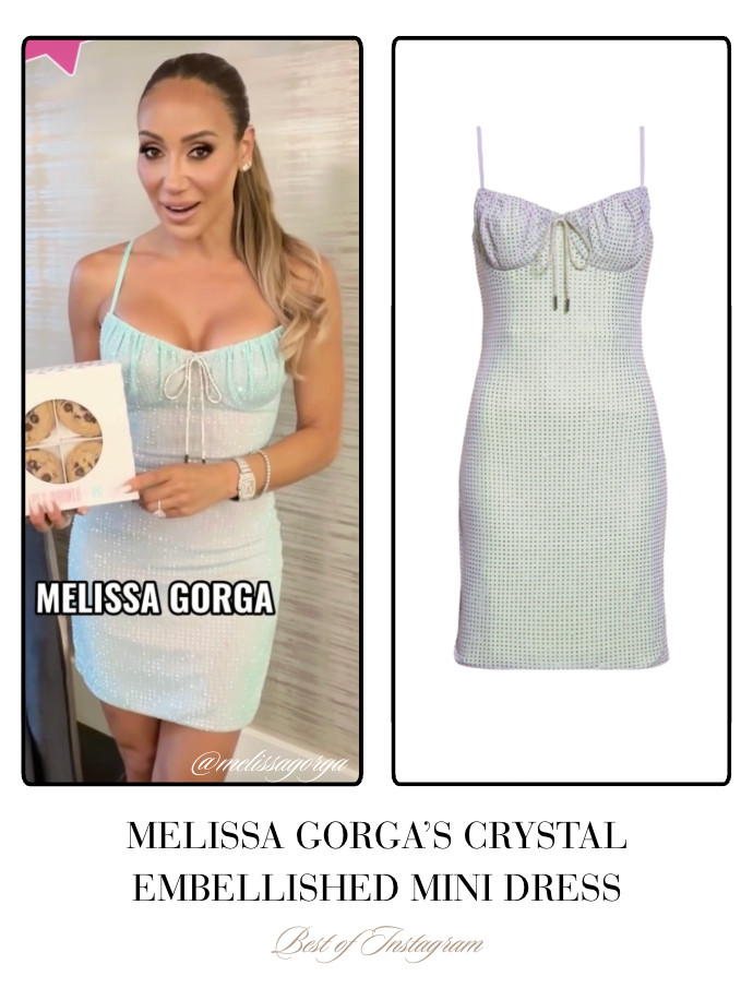 Melissa Gorga's Crystal Embellished Mini Dress 📸= @melissagorga 

 