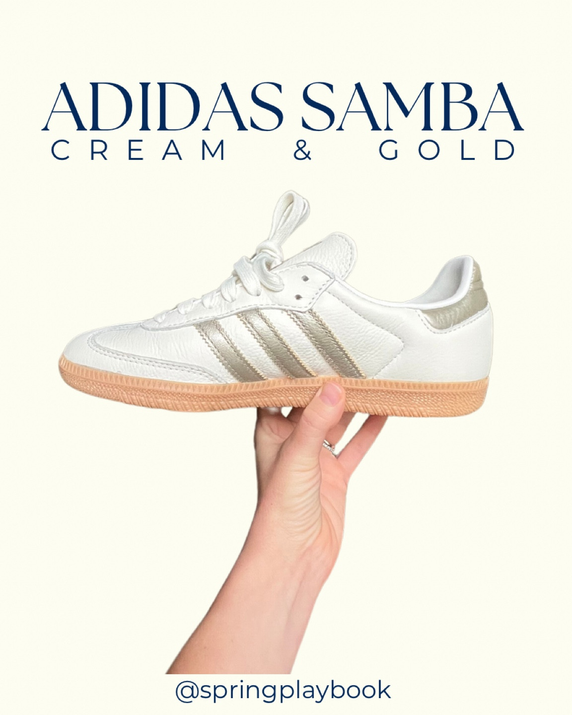 Adidas Samba in cream & gold! Perfect for Springs & Autumns!

#createdcolorful #createdcolorfulspring #hocspring #tcispring #pcaspring #lightspring #warmspring #truespring #brightspring #clearspring #paintboxspring #bluespring

#LTKBacktoSchool 

#LTKStyleTip #LTKShoeCrush