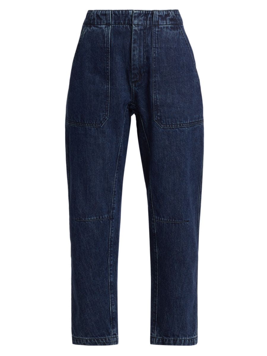 Leyton Straight-Leg Barrel Jeans | Saks Fifth Avenue