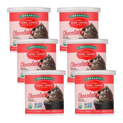 Miss Jones Baking Co. Organic Chocolate Frosting Wtih Coconut Oil - Case of 6/320 grm | Target