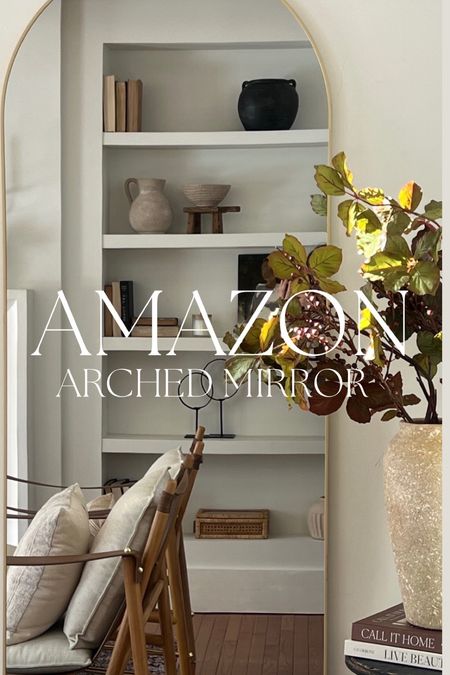 Amazon home find, arched mirror, winter stems, Afloral, pottery barn vase 

#LTKsalealert #LTKhome