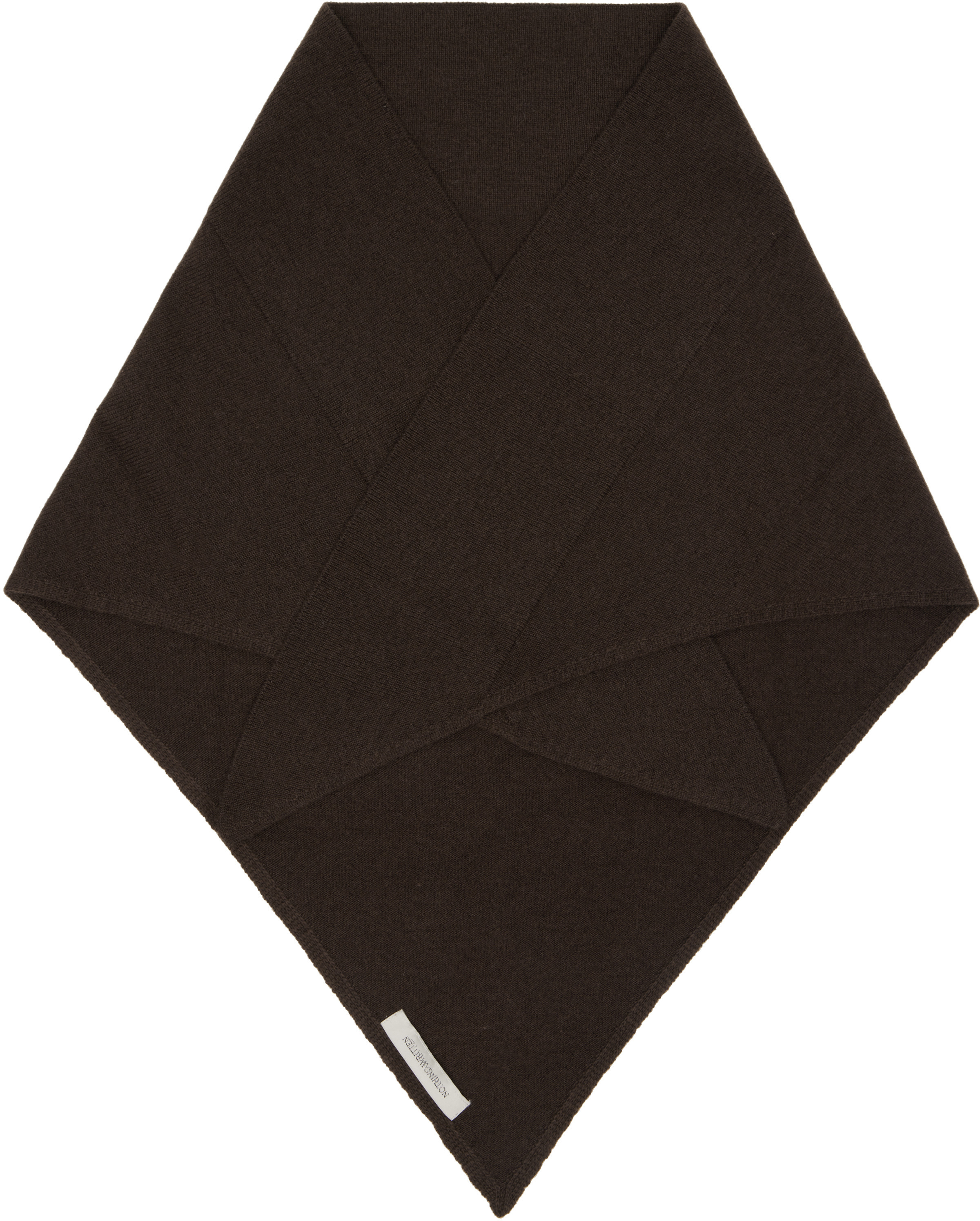 Nothing Written Brown Triangle Cashmere Scarf | SSENSE