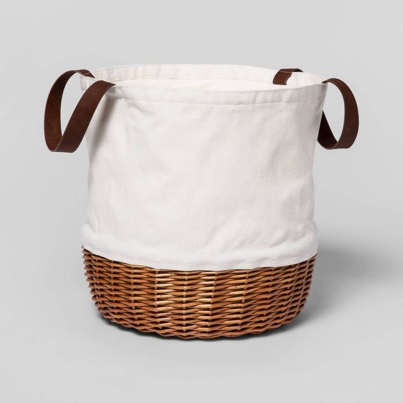 Canvas and Willow Collapsible Basket - Threshold™ | Target