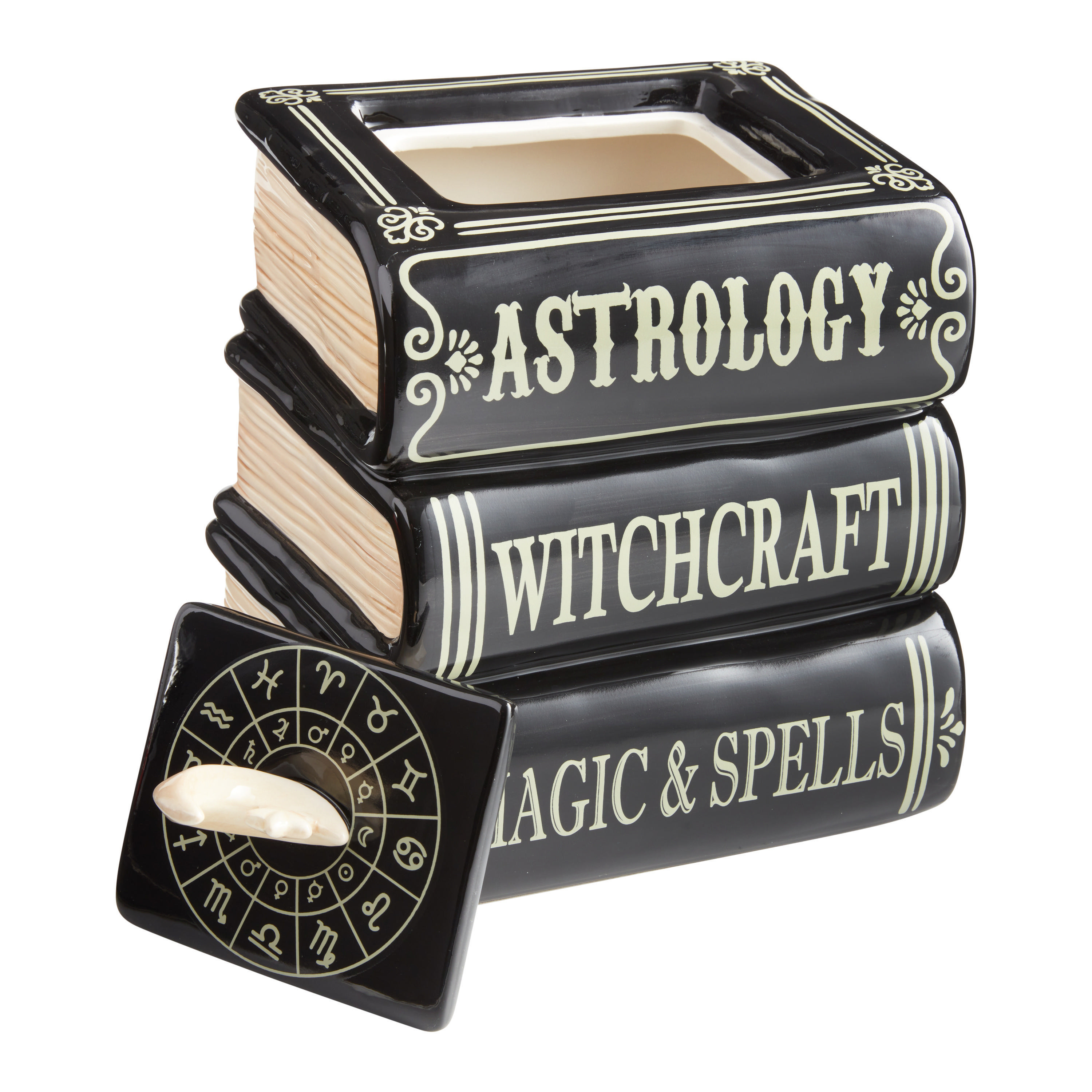Mystic Spell Books Ceramic Cookie Jar | World Market