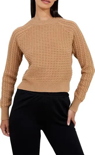 Mozart Mixed Stitch Cotton Sweater | Nordstrom