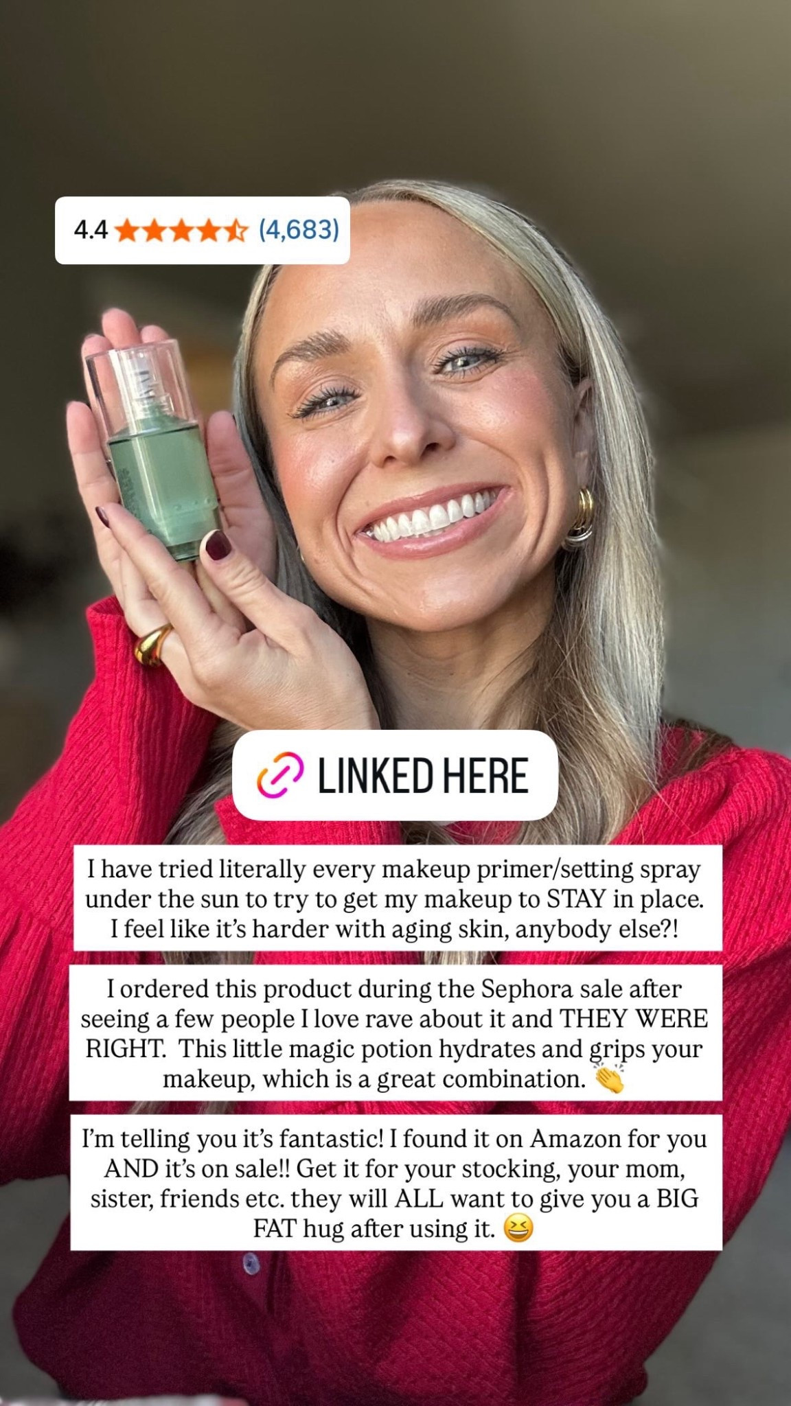 A primer/setting spray that will last ALL DAY 


#LTKSaleAlert #LTKGiftGuide #LTKFindsUnder50