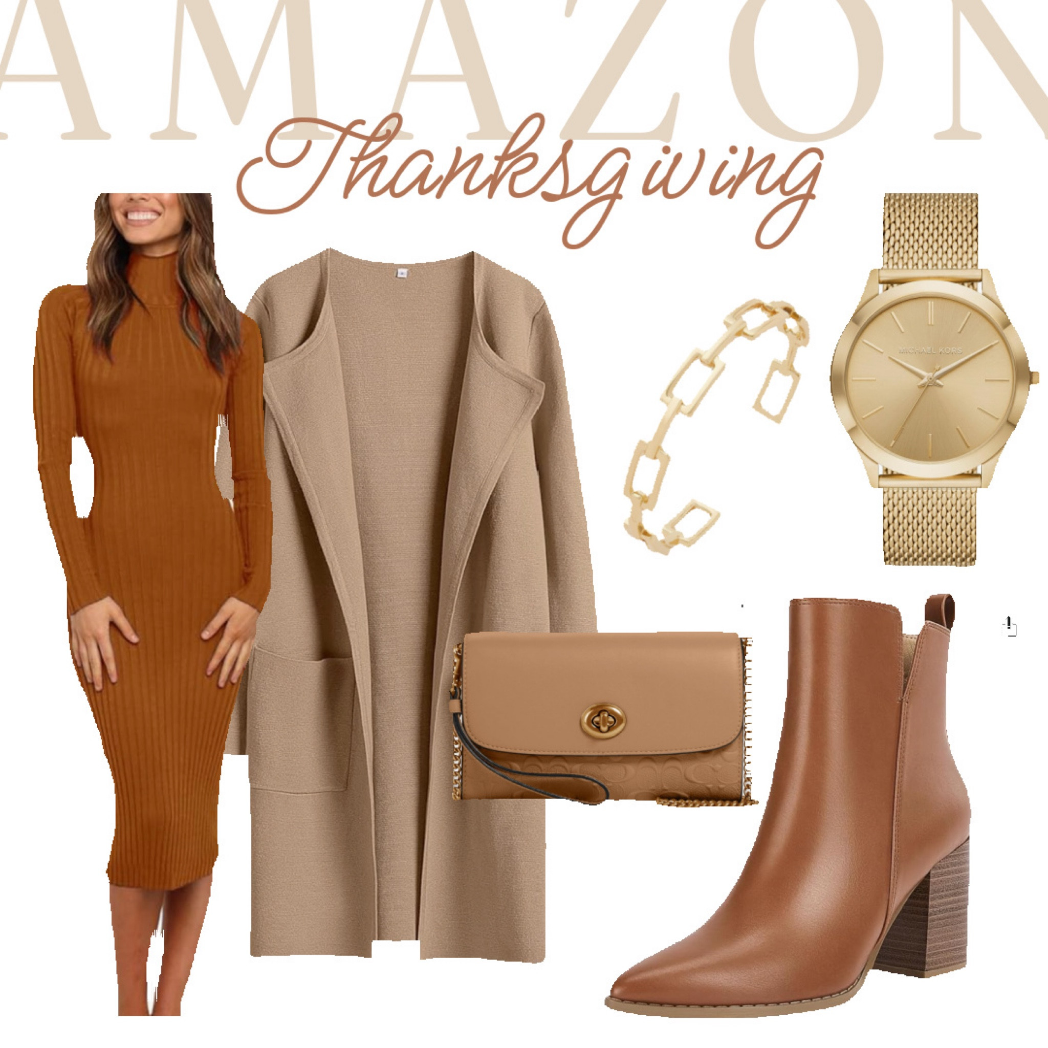 This is the perfect cozy warm but still looking dressed up for thanksgiving dinner. 🥘 this is the “meeting the boyfriend’s parents during the holidays” outfit you see In all those hallmark movies. 

#LTKSeasonal #LTKFindsUnder100 #LTKHoliday