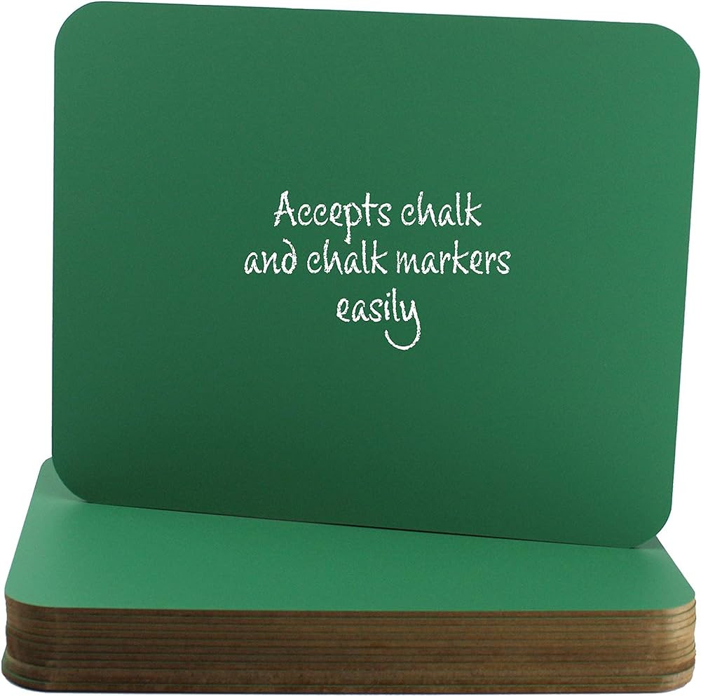 9.5 x 12 Green Chalkboard Bulk Pack of 12 | Amazon (US)