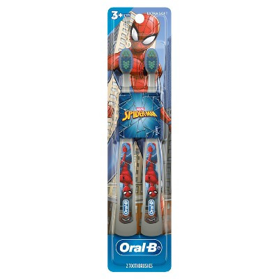 Oral-B Kids' Toothbrush featuring Marvel's Spider-Man Soft Bristles - 2ct | Target