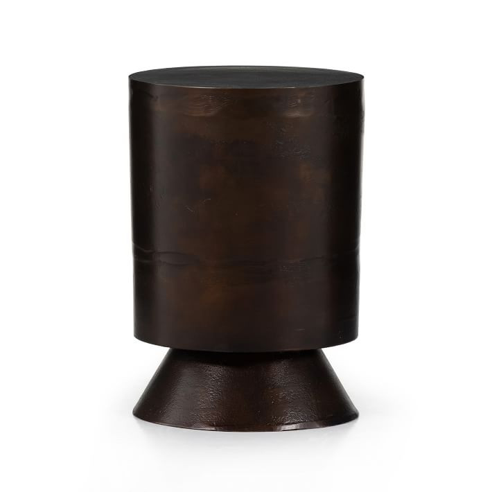 Sculptured Aluminum Side Table (14.5") | West Elm (US)