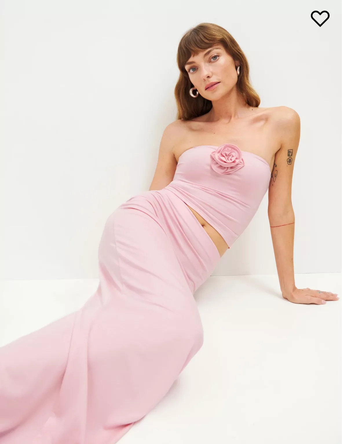 KNITTED BANDEAU MAXI DRESS curated on LTK