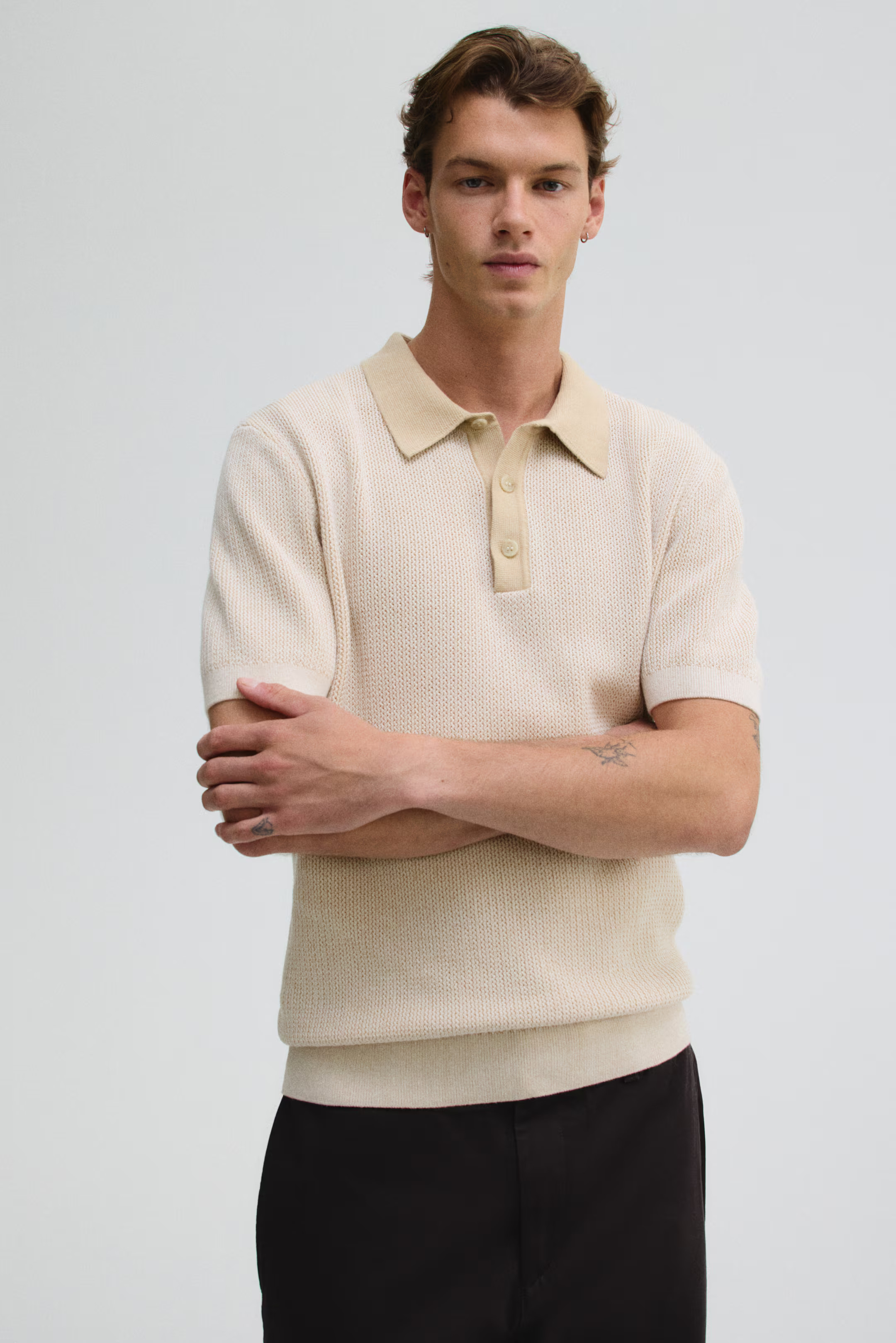 Regular-Fit Knit Polo Shirt | H&M (US + CA)