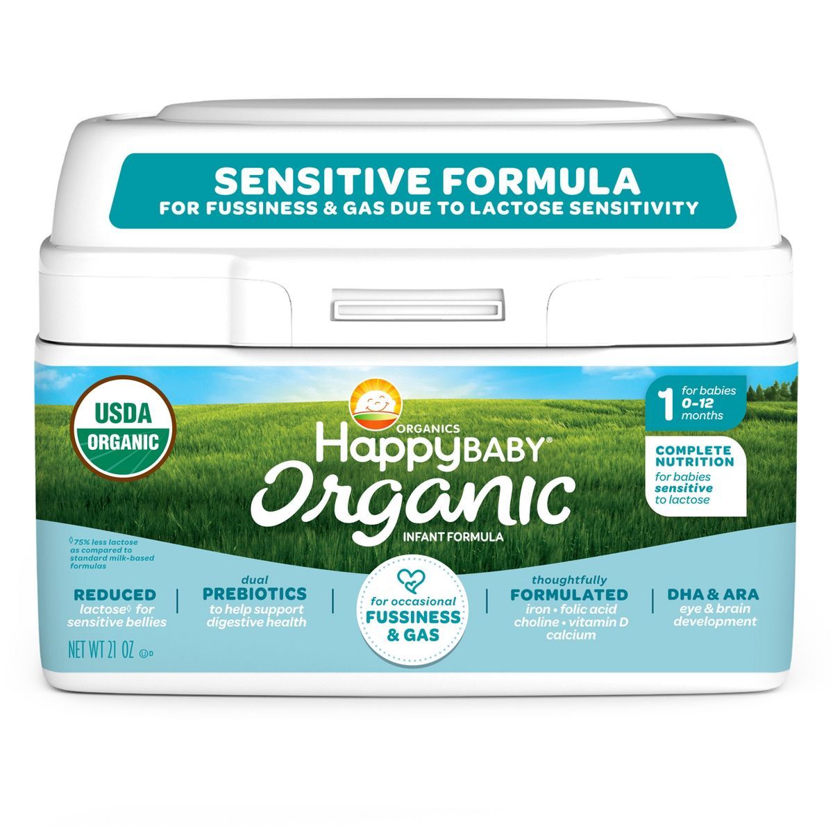 HappyBaby Sensitive Organic Powder Infant Formula - 21oz | Target