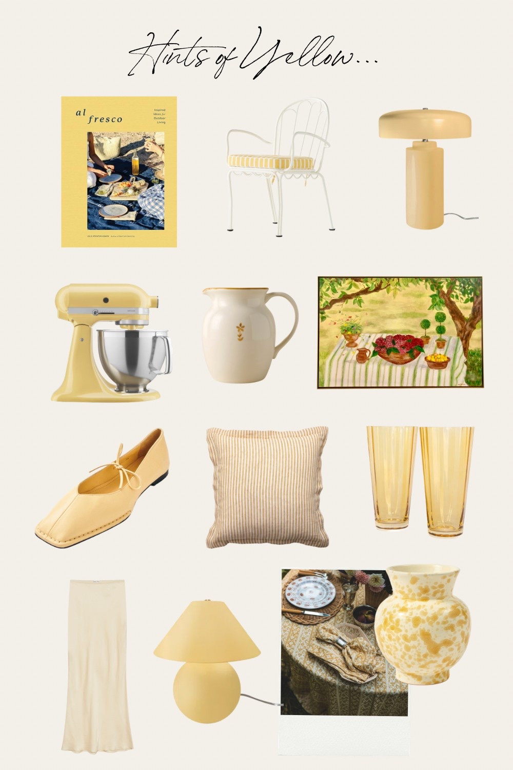 Yellow color story: why spring is the best time to introduce a statement hue or a pop of color!

This season I’m leaning into buttery yellow. It’s make a space feel fresh and bright. Guaranteed to improve your mood while waking up and I love how it glows in the evenings💛

#LTKStyleTip #LTKSeasonal #LTKHome