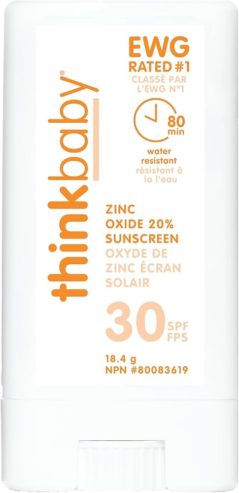 Thinkbaby SPF 30 Sunscreen Stick – Safe, Natural, Water Resistant Sun Cream for Babies, Kids & ... | Amazon (US)