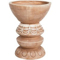 Blumentopf, hellbraun, für den Außen- und Innenbereich, Boho Stil | ManoMano DE