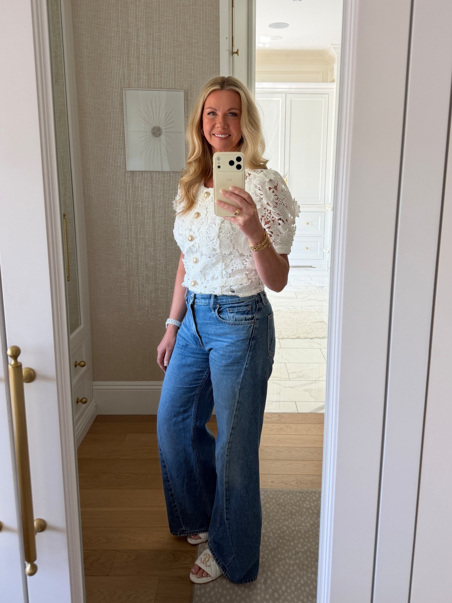 Beautiful lace tips to pair with my favorite jeans for spring 

#LTKOver40 #LTKootd