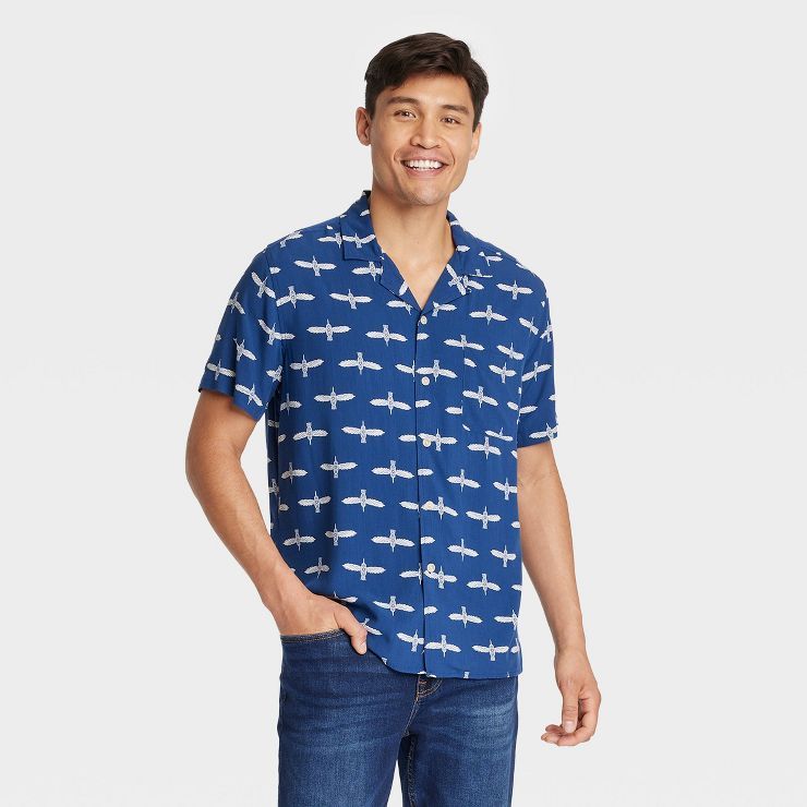 Men's Short Sleeve Button-Down Camp Shirt - Goodfellow & Co™ | Target