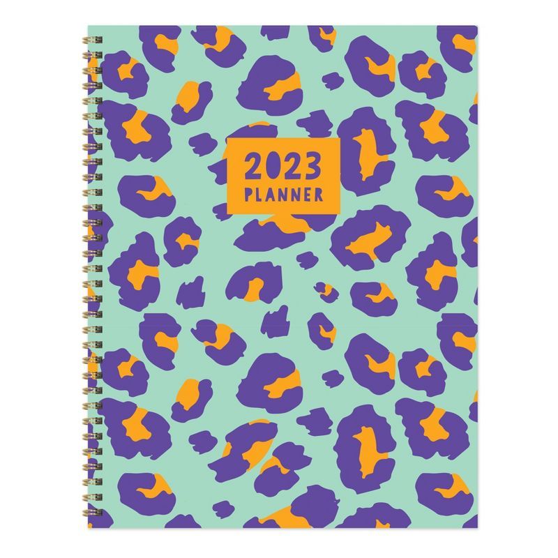 2023 Planner Daily/Weekly/Monthly 11"x9" La Vida Leopard - TF Publishing | Target