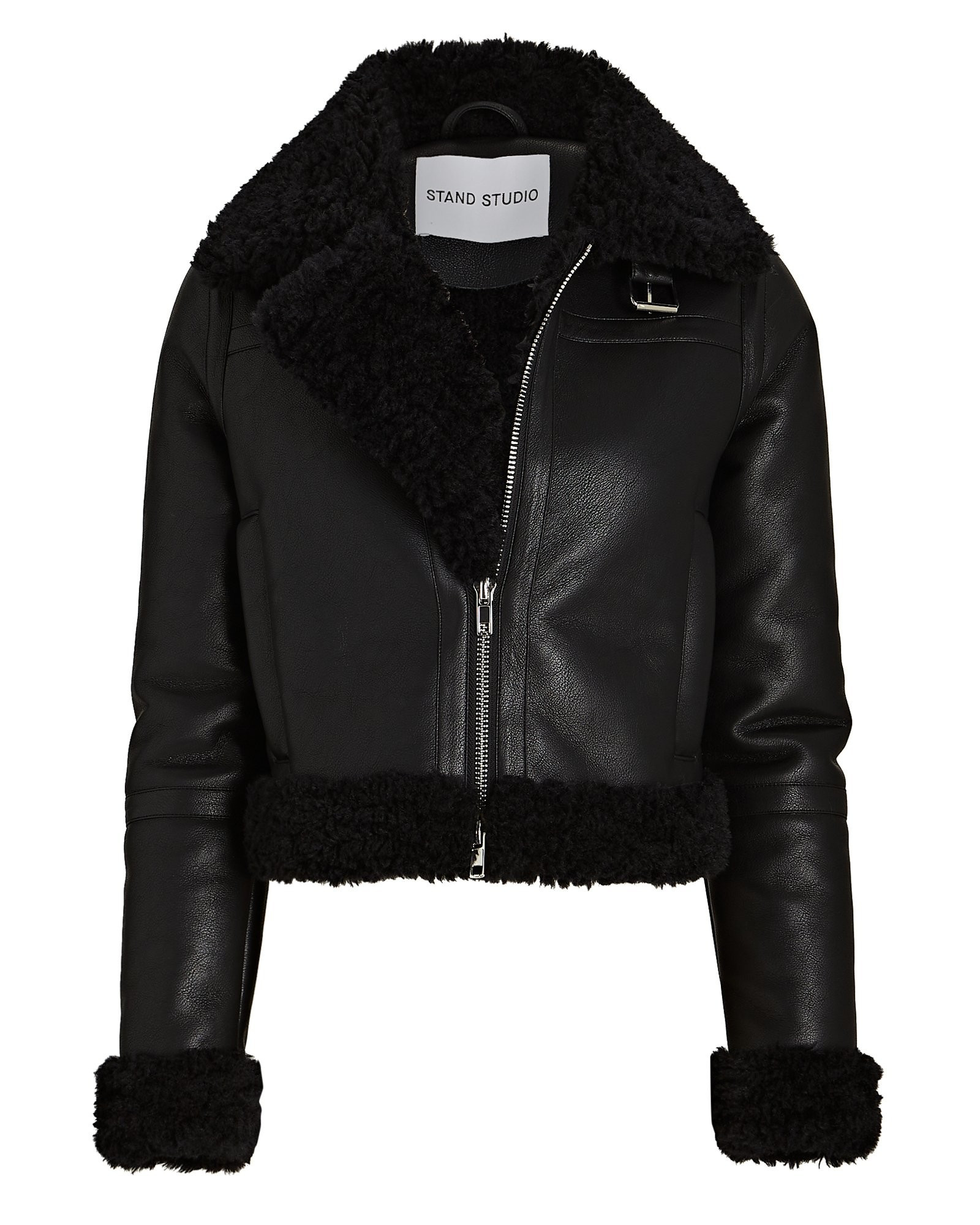 Lorelle Faux Leather Jacket | INTERMIX