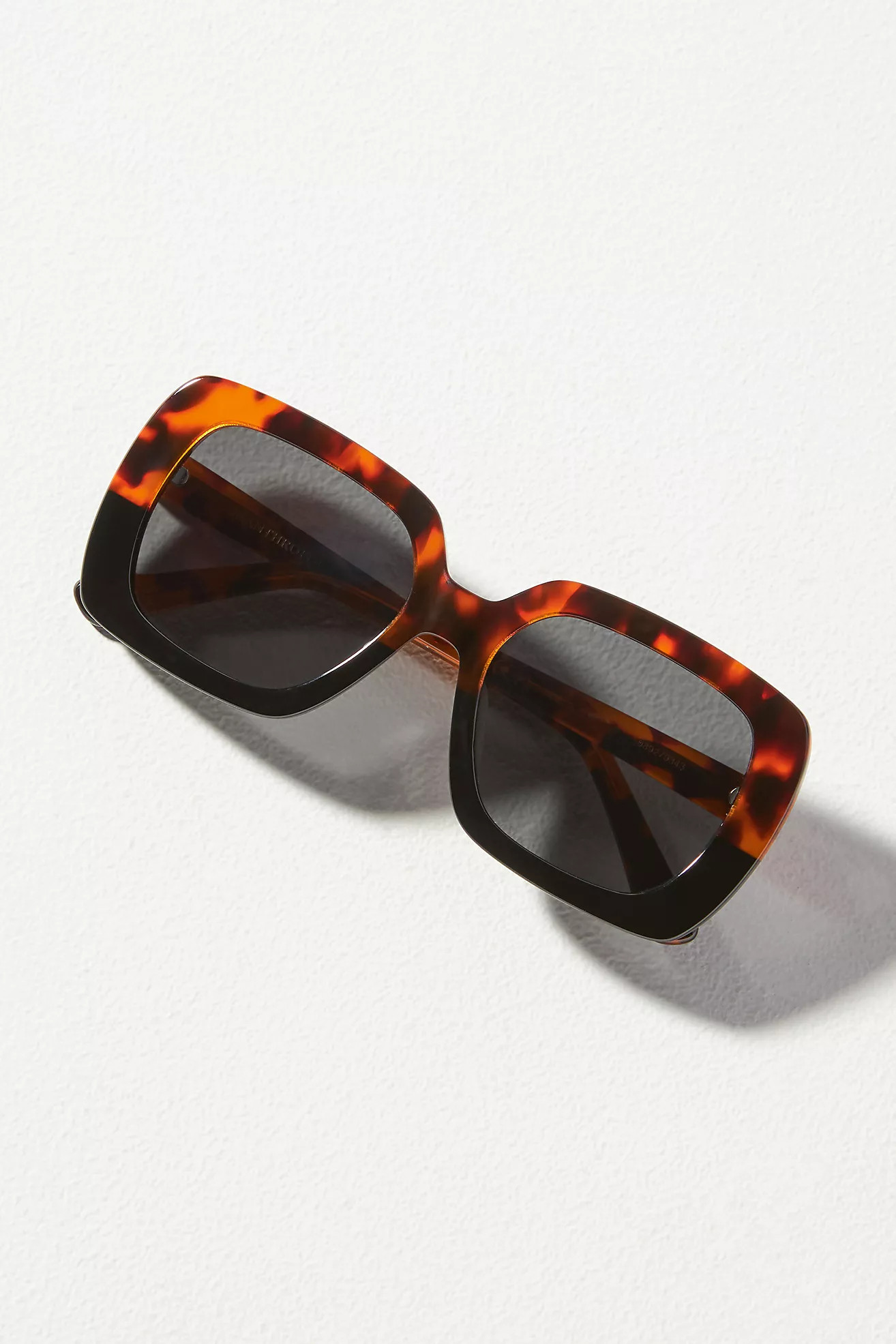 Tortoise Block Square Sunglasses | Anthropologie (US)