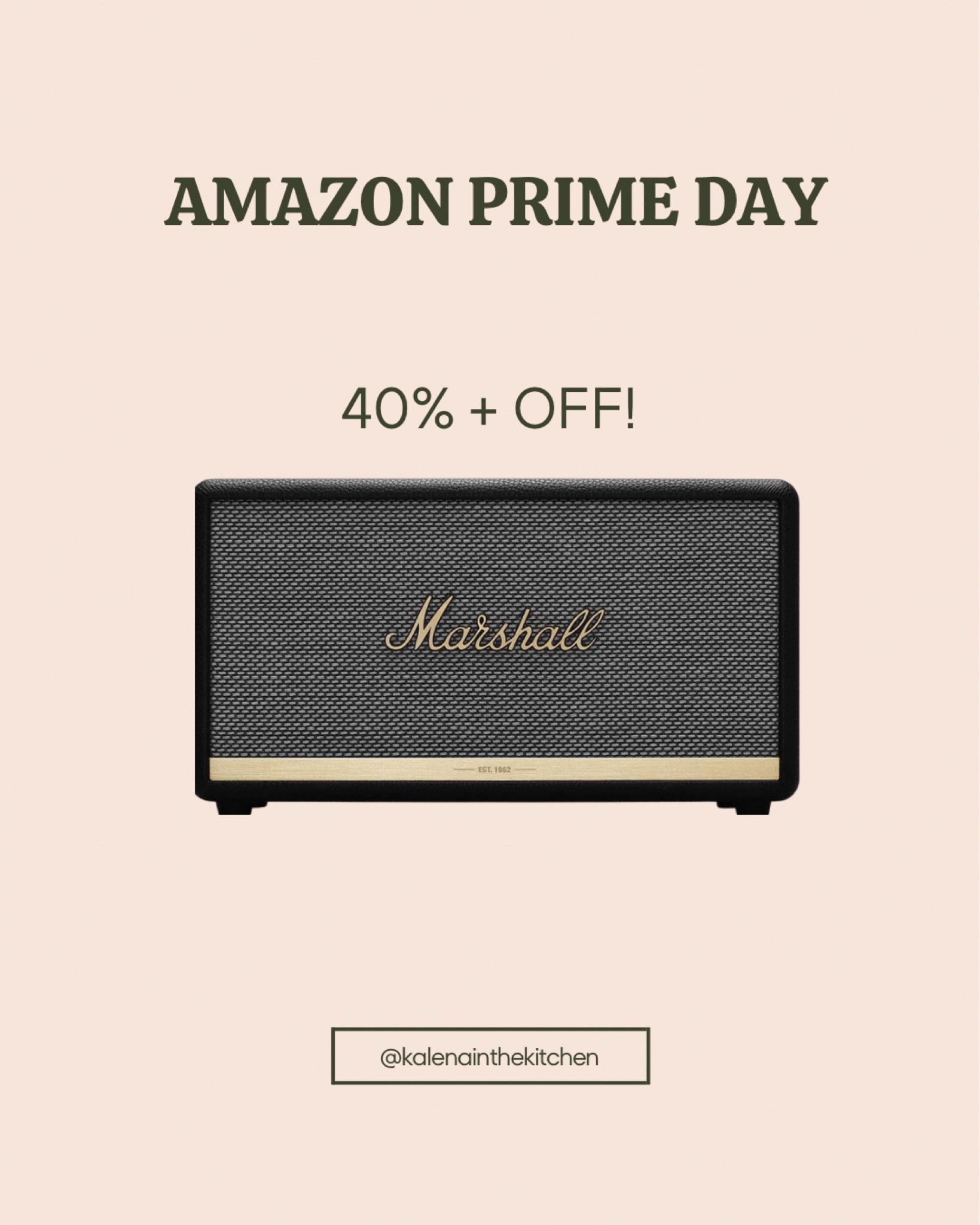 Amazon prime day deal Marshall speaker. 

#LTKhome #LTKxPrime #LTKsalealert
