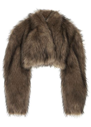 Cropped faux-fur jacket | Harvey Nichols (Global)