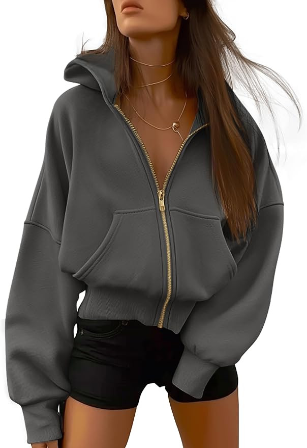 BTFBM Zip Up Hoodie Women Sweatshirt Fall Fashion Clothing | Amazon (US)