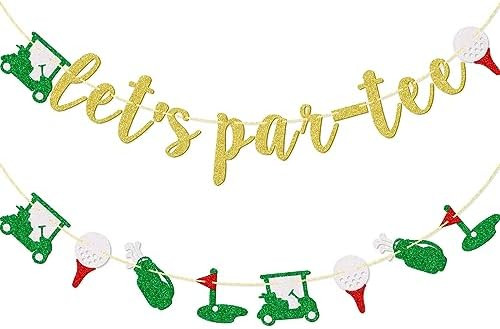 Little Man Let's Par-Tee Banner, Golf Themed Birthday Banner, Retirement Party Decor for Golf Lov... | Amazon (US)