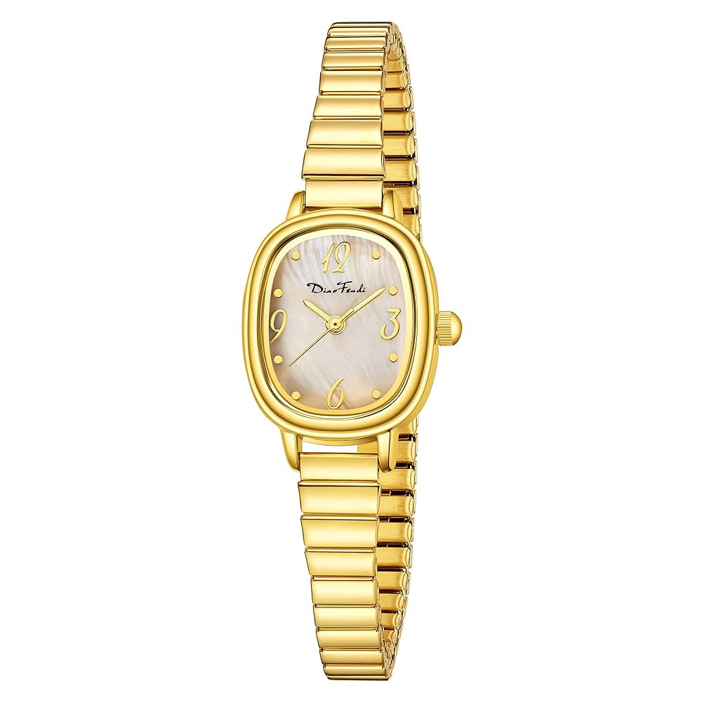 Diaofendi Petite Women's Easy Reader Analog Watch, Rectangular Watch, Stainless Steel Expansion B... | Amazon (US)
