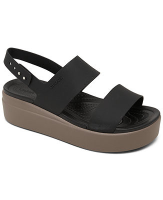 Crocs Women's Brooklyn Low Wedge Sandals from Finish Line - Macy's | Macy's