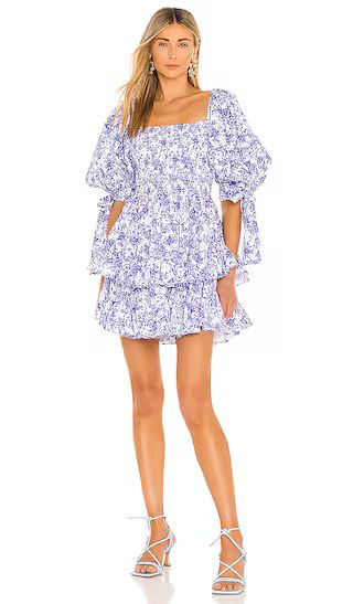 Finley Dress in Blue Classic Toile | Revolve Clothing (Global)