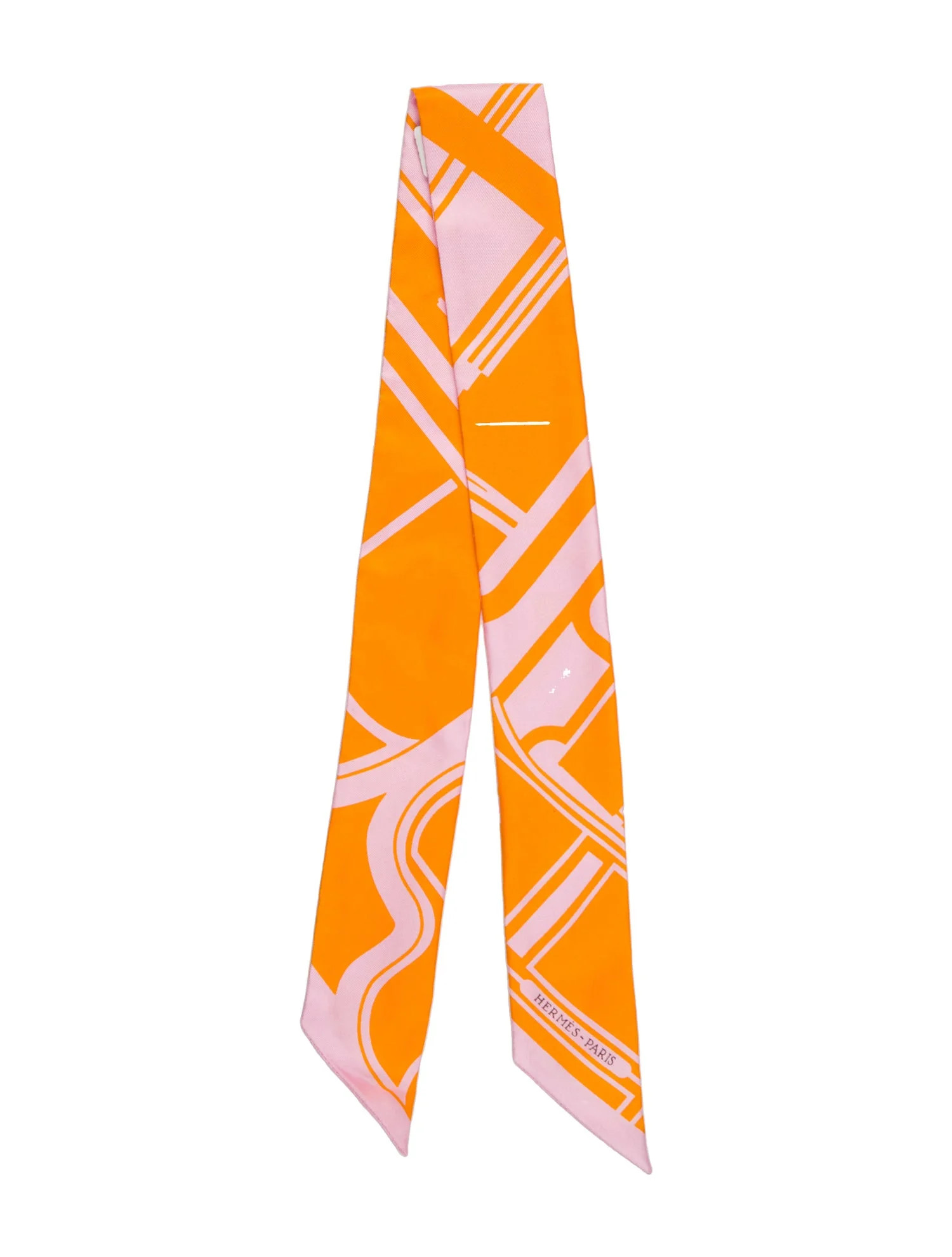 Les Coupes Tattoo Silk Twilly Scarf w/ Tags | The RealReal