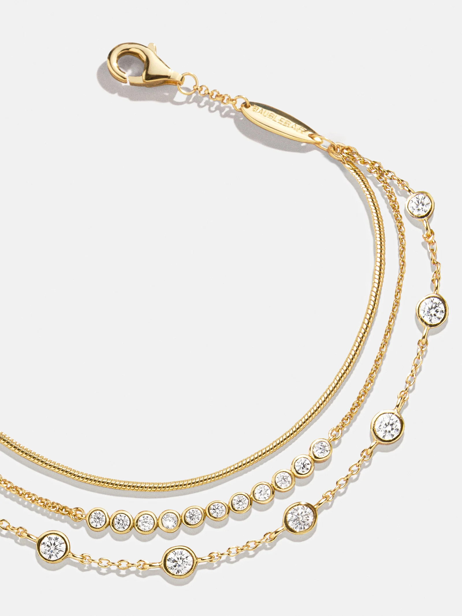 Selene 18K Gold Layered Bracelet - Selene 18K Gold Layered Bracelet | BaubleBar (US)