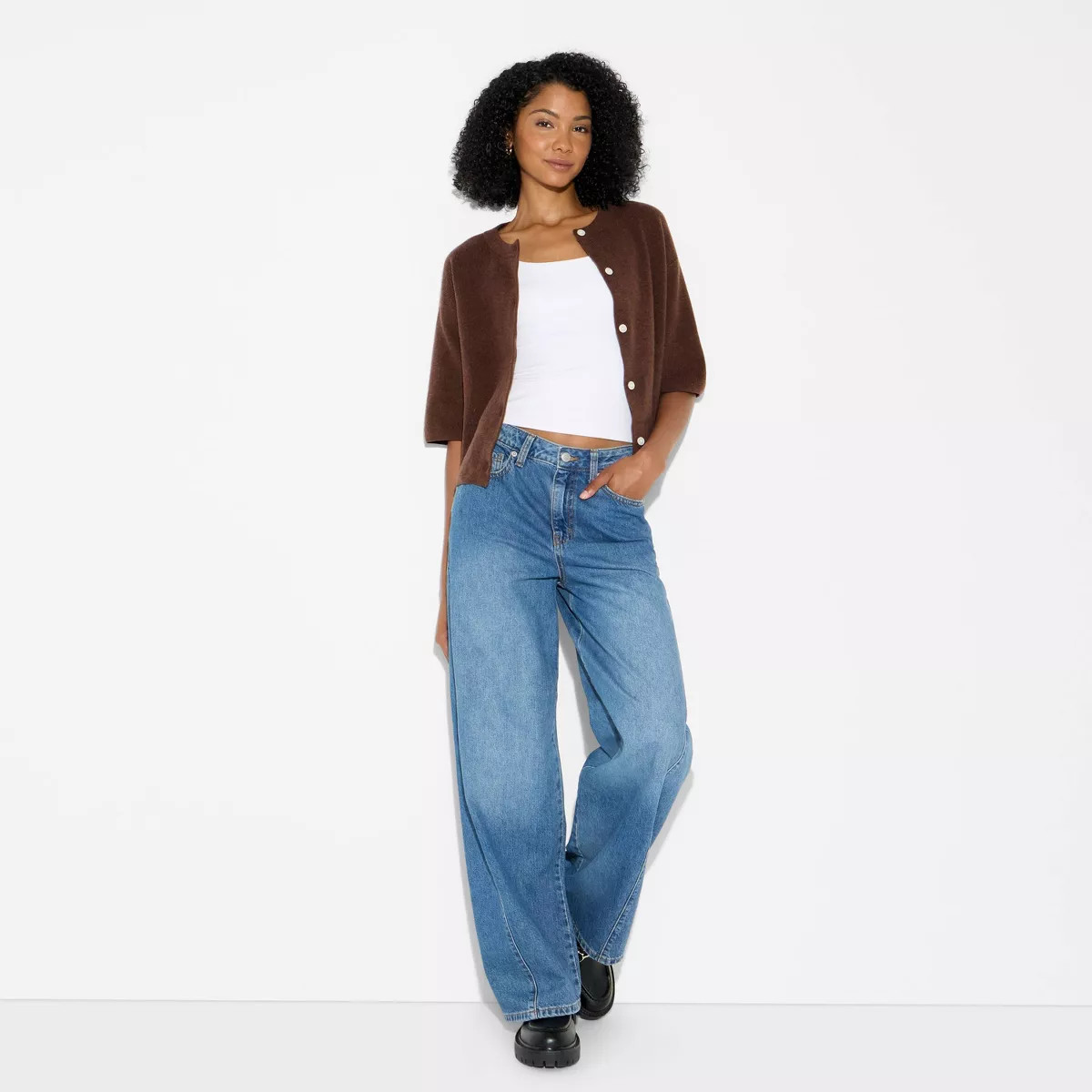 Women's Crewneck Cardigan - Wild Fable™ | Target